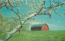 Menomonee Falls Wisconsin Greetings old Red Barn Farm WI Postcard picture