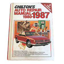 Vintage Chilton's Auto Repair Manual 1980-1987 Preowned picture