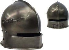 Medieval Knight German Gothic Sallet Warrior Helmet Halloween Costume picture