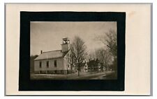 RPPC Unidentified Church School New England NH Hampshire Real Photo Postcard picture