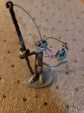 Vintage SPOONTIQUES Pewter Pink Panther Fishermen Rare Pink Nose (1981) picture