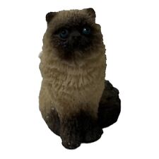 Siamese Cat 1.25 Inch Vintage Textured Ceramic Figurine picture