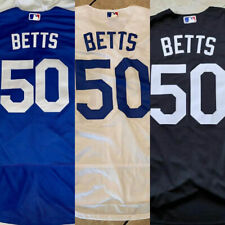 Mookie Betts #50 L.A. Los Angeles Dodgers Men's Stitched White/Blue/Black Jersey picture