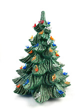 Ceramic Christmas Tree Green 14.5 inch Tall Large NO BASE Bird Bulbs picture