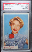1953 Topps Who-Z-At-Star? Jane Powell Card #21 PSA 8 (OC) picture
