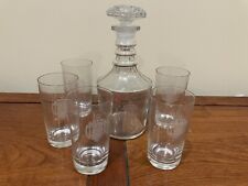 vintage naval academy caraffe and glasses picture