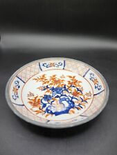 Unique Handpainted Japanese Porcelain Cantonware Mounted In Pewter picture