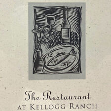 1996 The Restaurant At Kellogg Ranch Lunch Menu Cal Poly Pomona State University picture