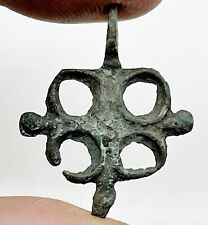 RARE Authentic Medieval Crusader Bronze Cross Artifact : Circa 1095-1492 AD = ) picture