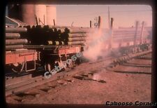 D&RGW hotbox on 6600 flat loaded w/ pipe Richard B Jackson 35mm Slide Al Chione picture