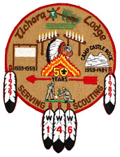 1989 Tichora Lodge 146 Jacket Patch Four Lakes Council Wisconsin Castle Rock picture