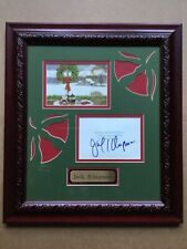 Very Rare Jack Klugman In-Person Signed Christmas Card with Custom Framing  picture