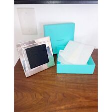Tiffany & CO Sterling Silver Rare Photo frame embossed Ribbon And bow 5” Square picture