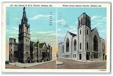 1952 Big Bethel Church Wheat Street Atlanta Georgia GA Vintage Antique Postcard picture