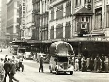 W3 Photograph 1944 Street Scene POV Sydney Australia Car With Gas Bag On Top picture