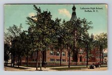 Buffalo NY-New York, Lafayette High School, Antique, Vintage c1914 Postcard picture