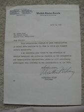 RARE Original 1948 US Senator Signed Letter Alexander Wiley Wisconsin picture