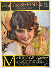 Rolf Armstrong Vintage June 1928 Cover Illustration Print The Shrine Magazine picture