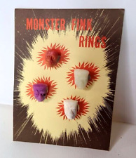 1960s Monster Fink Rings and Vending Machine Card set ORIGINAL picture