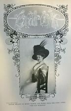 1908 Vintage Magazine Illustration Actress Sophie Brandt picture