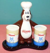 2006 Hamm's Beer Chef Brown Bear with Two Cans Salt & Pepper Shaker Set picture