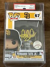 FUNKO POP MLB Padres Fernando Tatis Jr. #67 Signed BAS Pop PSA 8 GEM MT 10 AUTO picture