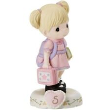 Precious Moments Growing in Grace Girl Figurine Age 5 Birthday School 152011 picture
