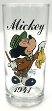 Mickey Mouse Paris 1941 Disneyland Drinking Glass 10oz Euro Disney Collector HTF picture
