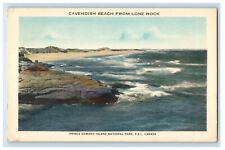 c1950s Cavendish Beach from Lone Rock Prince Edward Island Canada Postcard picture
