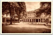 VINTAGE POSTCARD COURTYARD OF THE EUROPAHOF HOTEL IN HEIDELBERG GERMANY 1931 picture