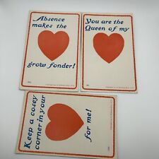 (9) Nine Vintage 1906 Valentine Postcards Unused  Over 100 Years Old Valentines picture