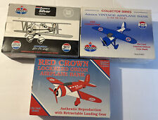 Lot of 3 Vintage Diecast Plane Coin Banks Amoco #2 & 3 + Red Crown Gas 1/5000 picture