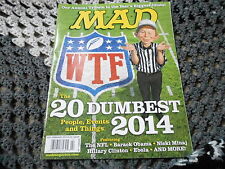 FEB 2015 MAD vintage magazine (UNREAD) - NFL - 2014 DUMBEST picture