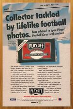 1994 Playoff Tekchrome II NFL Trading Cards Print Ad/Poster Football 90s Pop Art picture
