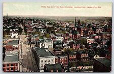 Kansas City Missouri, Bird's Eye View Long Building Looking E. Kansas Postcard picture