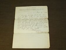 VINTAGE 1898 STATE ARMORY FLORIDA AVE 46TH SEPARATE CO NGNY ENGINEER CERTIFICATE picture