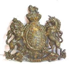 Rare VTG Estate Coat of Arms BRITISH ARMY-GENERAL SERVICE CORP- MONOGRAM Signed picture