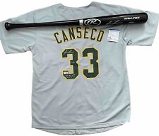 Jose Canseco Signed Black Rawlings Pro Bat & Signed Jersey - Beckett / PSA Cert picture