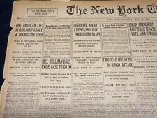 1921 MAY 26 NEW YORK TIMES - ONE AMERICAN LEFT IN HOYLAKE TOURNEY - NT 7857 picture
