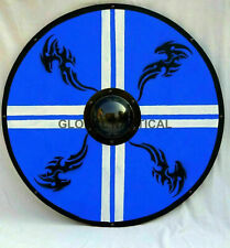 Antique Shield Designer Dragon Shield Battle Ready Viking Wooden Shield picture