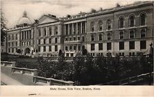 1907 State House Side View Boston Massachusetts Divided Back Vintage Postcard picture