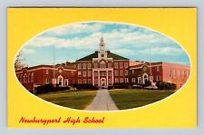 Newburyport MA-Massachusetts, Newburyport High School, Antique Vintage Postcard picture