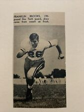 Franklin Brooks Georgia Tech Yellow Jackets 1953 S&S Football Pictorial Panel picture