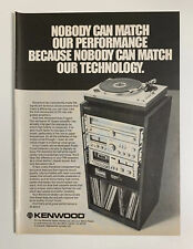 1979 Kenwood Print Ad Vintage Original Nobody Can Match Our Performance picture