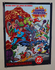1984 Kirby JLA Superpowers promo poster: Batman,Superman,Wonder Woman:HAS CREASE picture