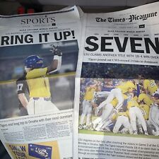LSU Tigers Baseball College World Series Game 3 Times Picayune Newspaper picture