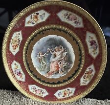 Royal Vienna Porcelain Fairies &  Nymph Red Antique Bowl Artist Signed HP Marked picture