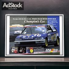 90's Authentic Official Vintage Racing Sparco Civic EF9 B16A Mk4 Ad Poster D15B picture