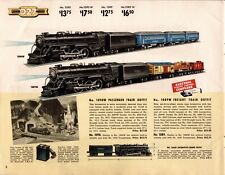 Vtg 1939 Print Ad Lionel O27 Model Railroad Catalog Page Train Room Retro Gift picture