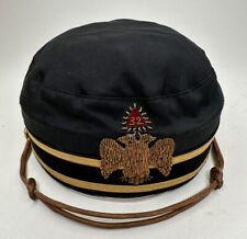 Vintage GE Ward 32nd° Scottish Rite Freemasonry Masonic Hat picture